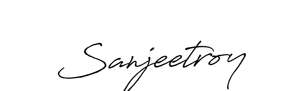 Make a beautiful signature design for name Sanjeetroy. With this signature (Antro_Vectra_Bolder) style, you can create a handwritten signature for free. Sanjeetroy signature style 7 images and pictures png