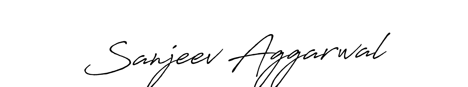 Design your own signature with our free online signature maker. With this signature software, you can create a handwritten (Antro_Vectra_Bolder) signature for name Sanjeev Aggarwal. Sanjeev Aggarwal signature style 7 images and pictures png