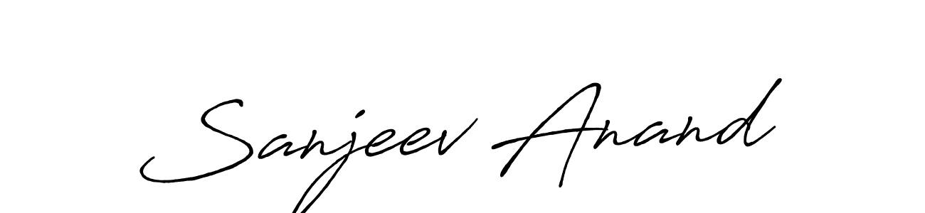 Make a beautiful signature design for name Sanjeev Anand. With this signature (Antro_Vectra_Bolder) style, you can create a handwritten signature for free. Sanjeev Anand signature style 7 images and pictures png