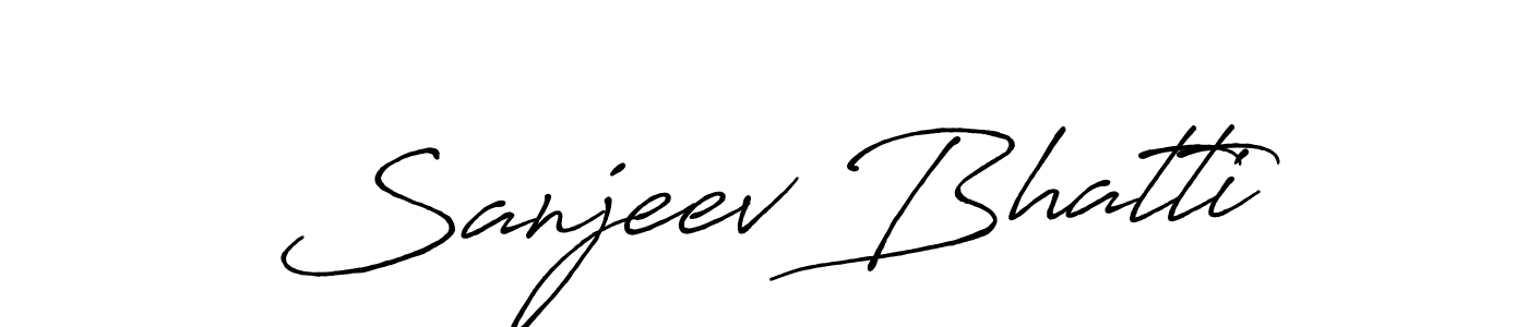 How to make Sanjeev Bhatti signature? Antro_Vectra_Bolder is a professional autograph style. Create handwritten signature for Sanjeev Bhatti name. Sanjeev Bhatti signature style 7 images and pictures png