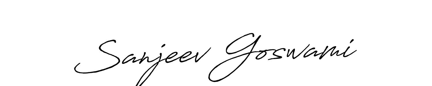 It looks lik you need a new signature style for name Sanjeev Goswami. Design unique handwritten (Antro_Vectra_Bolder) signature with our free signature maker in just a few clicks. Sanjeev Goswami signature style 7 images and pictures png