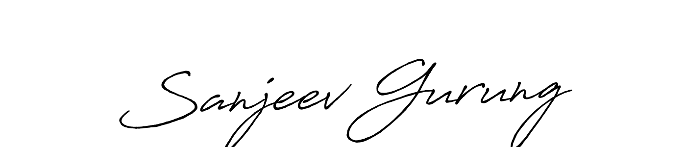The best way (Antro_Vectra_Bolder) to make a short signature is to pick only two or three words in your name. The name Sanjeev Gurung include a total of six letters. For converting this name. Sanjeev Gurung signature style 7 images and pictures png