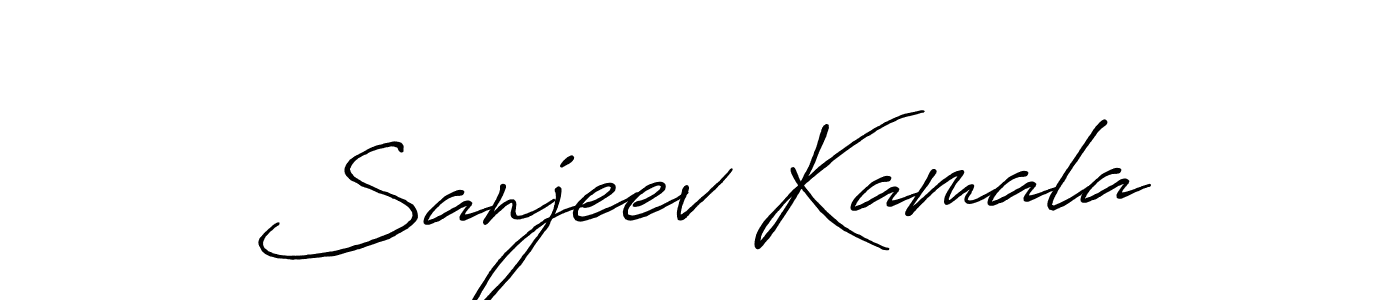 Design your own signature with our free online signature maker. With this signature software, you can create a handwritten (Antro_Vectra_Bolder) signature for name Sanjeev Kamala. Sanjeev Kamala signature style 7 images and pictures png