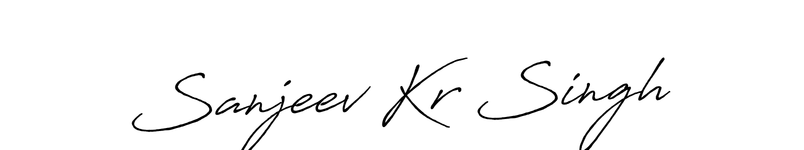 How to make Sanjeev Kr Singh signature? Antro_Vectra_Bolder is a professional autograph style. Create handwritten signature for Sanjeev Kr Singh name. Sanjeev Kr Singh signature style 7 images and pictures png