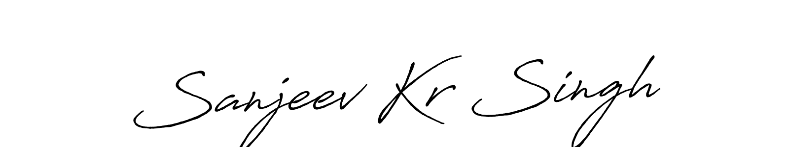 How to make Sanjeev Kr Singh signature? Antro_Vectra_Bolder is a professional autograph style. Create handwritten signature for Sanjeev Kr Singh name. Sanjeev Kr Singh signature style 7 images and pictures png