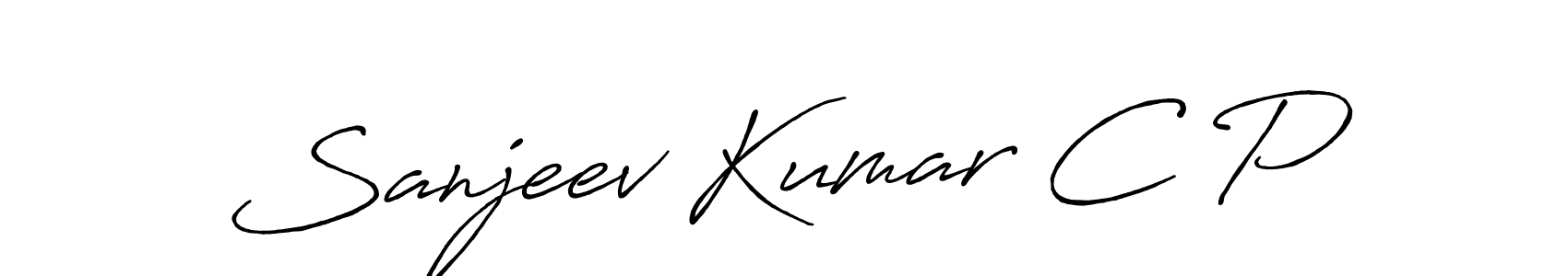 Design your own signature with our free online signature maker. With this signature software, you can create a handwritten (Antro_Vectra_Bolder) signature for name Sanjeev Kumar C P. Sanjeev Kumar C P signature style 7 images and pictures png