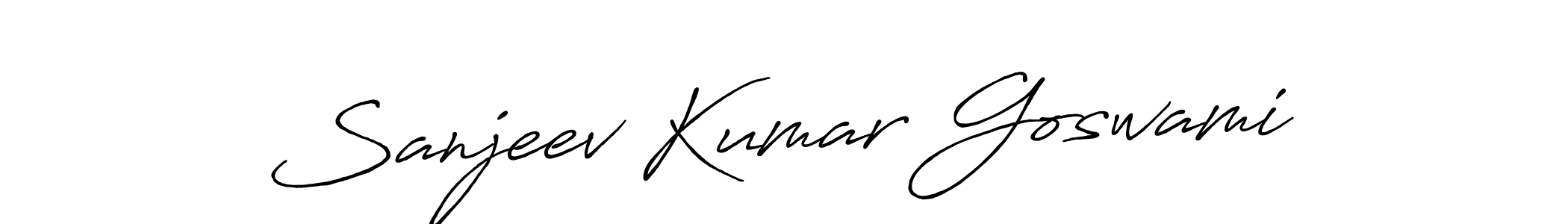 The best way (Antro_Vectra_Bolder) to make a short signature is to pick only two or three words in your name. The name Sanjeev Kumar Goswami include a total of six letters. For converting this name. Sanjeev Kumar Goswami signature style 7 images and pictures png
