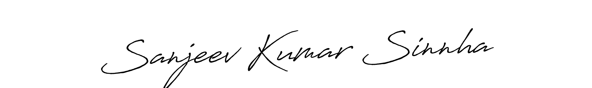Antro_Vectra_Bolder is a professional signature style that is perfect for those who want to add a touch of class to their signature. It is also a great choice for those who want to make their signature more unique. Get Sanjeev Kumar Sinnha name to fancy signature for free. Sanjeev Kumar Sinnha signature style 7 images and pictures png