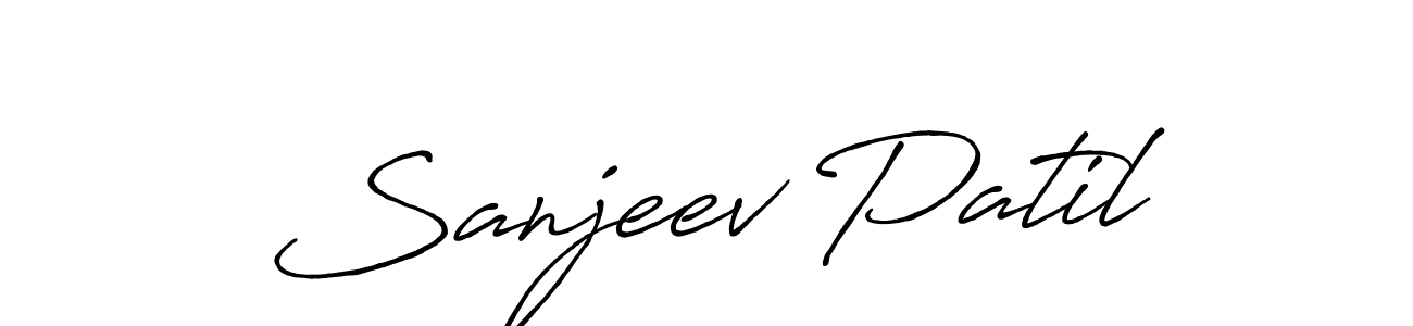 Design your own signature with our free online signature maker. With this signature software, you can create a handwritten (Antro_Vectra_Bolder) signature for name Sanjeev Patil. Sanjeev Patil signature style 7 images and pictures png