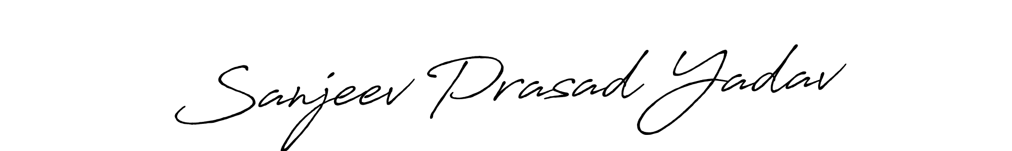Similarly Antro_Vectra_Bolder is the best handwritten signature design. Signature creator online .You can use it as an online autograph creator for name Sanjeev Prasad Yadav. Sanjeev Prasad Yadav signature style 7 images and pictures png