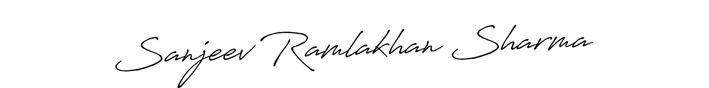 Also You can easily find your signature by using the search form. We will create Sanjeev Ramlakhan Sharma name handwritten signature images for you free of cost using Antro_Vectra_Bolder sign style. Sanjeev Ramlakhan Sharma signature style 7 images and pictures png