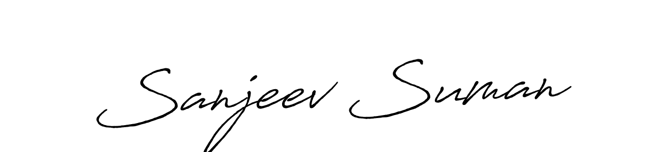 It looks lik you need a new signature style for name Sanjeev Suman. Design unique handwritten (Antro_Vectra_Bolder) signature with our free signature maker in just a few clicks. Sanjeev Suman signature style 7 images and pictures png
