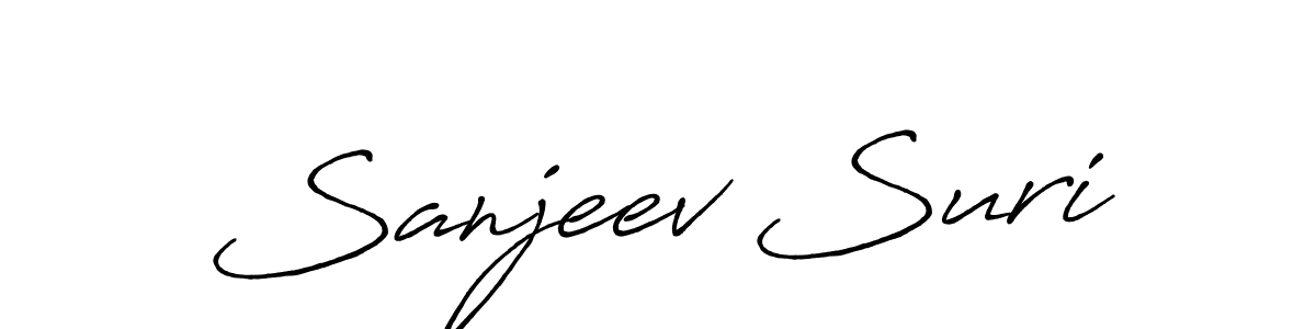 Design your own signature with our free online signature maker. With this signature software, you can create a handwritten (Antro_Vectra_Bolder) signature for name Sanjeev Suri. Sanjeev Suri signature style 7 images and pictures png