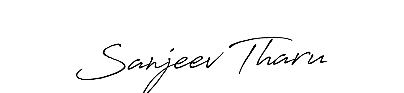 Also we have Sanjeev Tharu name is the best signature style. Create professional handwritten signature collection using Antro_Vectra_Bolder autograph style. Sanjeev Tharu signature style 7 images and pictures png