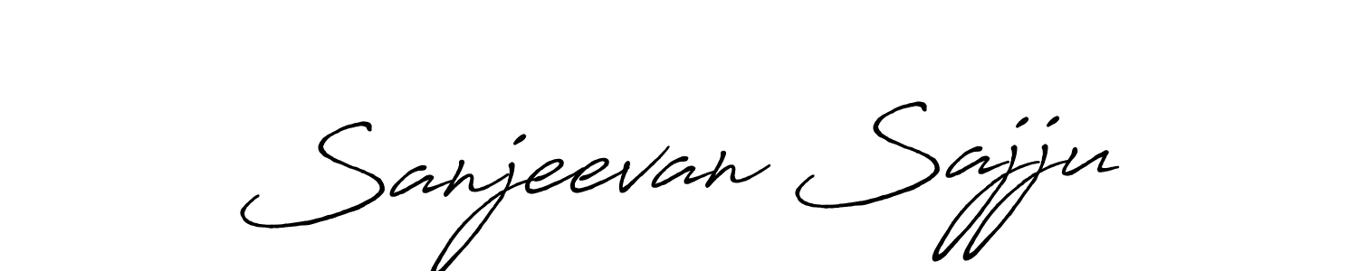 Make a beautiful signature design for name Sanjeevan Sajju. With this signature (Antro_Vectra_Bolder) style, you can create a handwritten signature for free. Sanjeevan Sajju signature style 7 images and pictures png