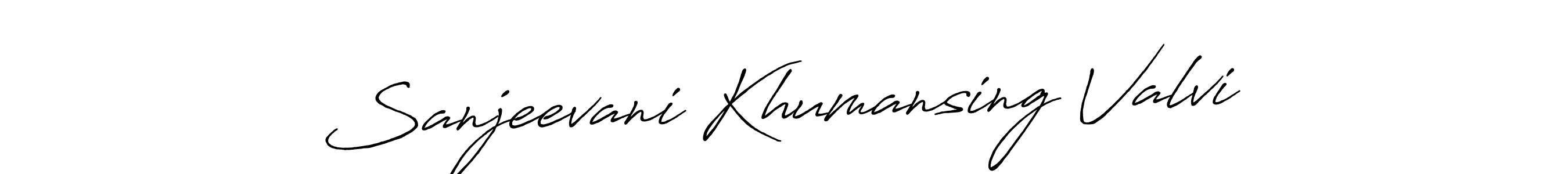 Use a signature maker to create a handwritten signature online. With this signature software, you can design (Antro_Vectra_Bolder) your own signature for name Sanjeevani Khumansing Valvi. Sanjeevani Khumansing Valvi signature style 7 images and pictures png