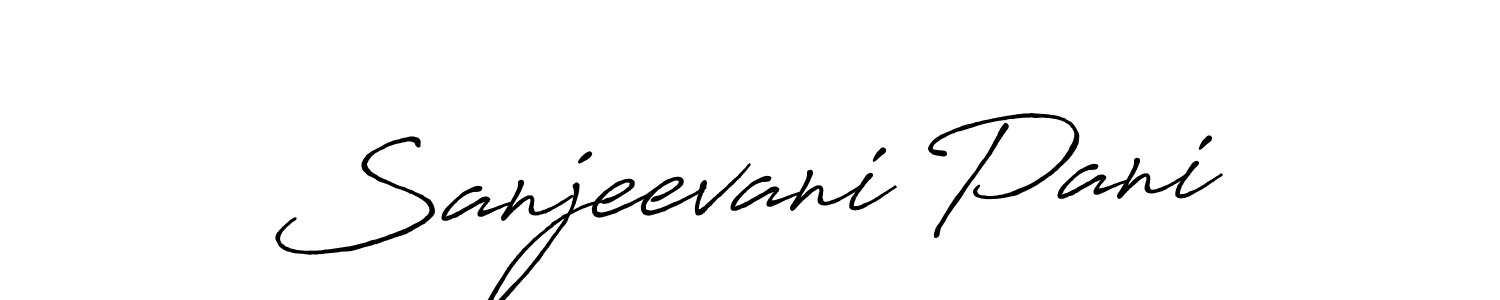 Make a beautiful signature design for name Sanjeevani Pani. With this signature (Antro_Vectra_Bolder) style, you can create a handwritten signature for free. Sanjeevani Pani signature style 7 images and pictures png