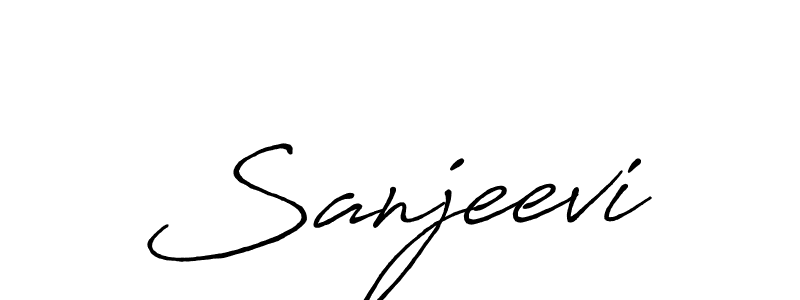 Create a beautiful signature design for name Sanjeevi. With this signature (Antro_Vectra_Bolder) fonts, you can make a handwritten signature for free. Sanjeevi signature style 7 images and pictures png