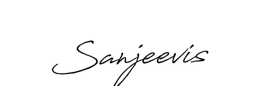Once you've used our free online signature maker to create your best signature Antro_Vectra_Bolder style, it's time to enjoy all of the benefits that Sanjeevis name signing documents. Sanjeevis signature style 7 images and pictures png