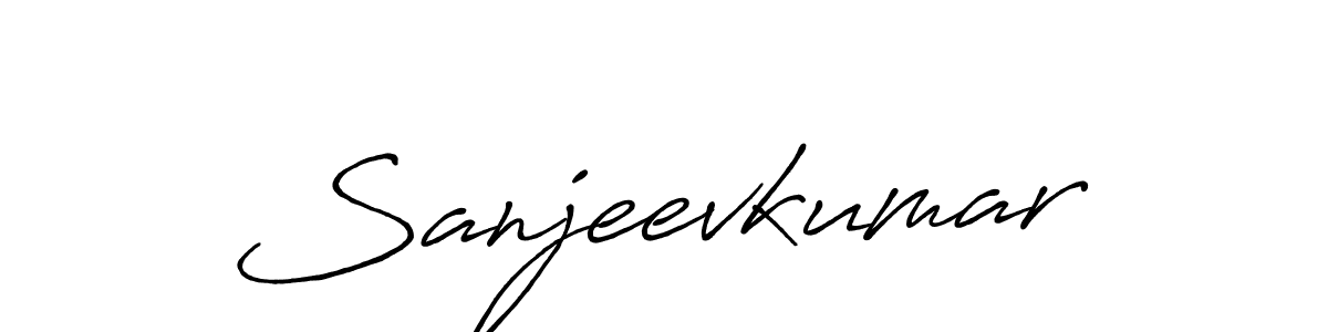 Use a signature maker to create a handwritten signature online. With this signature software, you can design (Antro_Vectra_Bolder) your own signature for name Sanjeevkumar. Sanjeevkumar signature style 7 images and pictures png