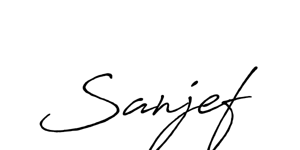 Similarly Antro_Vectra_Bolder is the best handwritten signature design. Signature creator online .You can use it as an online autograph creator for name Sanjef. Sanjef signature style 7 images and pictures png