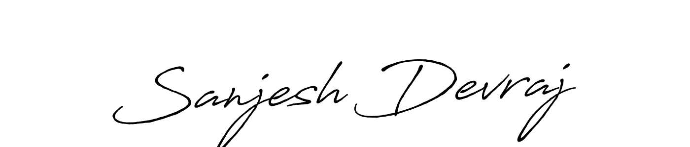 Design your own signature with our free online signature maker. With this signature software, you can create a handwritten (Antro_Vectra_Bolder) signature for name Sanjesh Devraj. Sanjesh Devraj signature style 7 images and pictures png