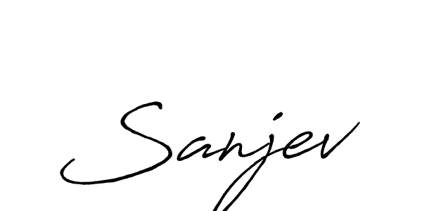 You should practise on your own different ways (Antro_Vectra_Bolder) to write your name (Sanjev) in signature. don't let someone else do it for you. Sanjev signature style 7 images and pictures png