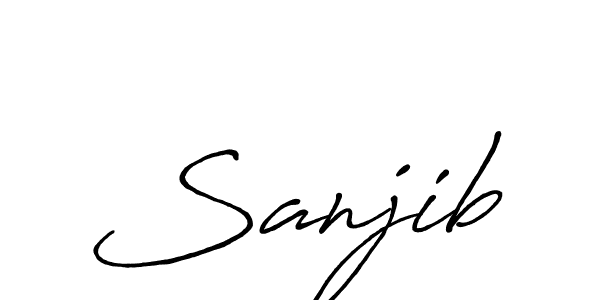 It looks lik you need a new signature style for name Sanjib. Design unique handwritten (Antro_Vectra_Bolder) signature with our free signature maker in just a few clicks. Sanjib signature style 7 images and pictures png