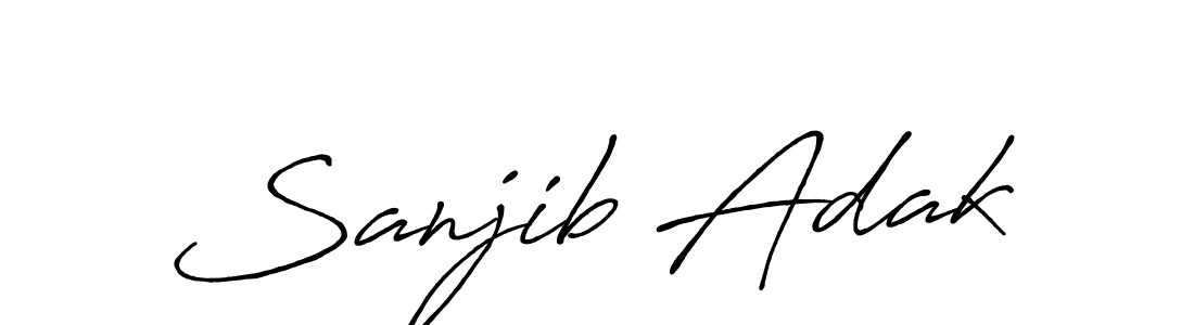 if you are searching for the best signature style for your name Sanjib Adak. so please give up your signature search. here we have designed multiple signature styles  using Antro_Vectra_Bolder. Sanjib Adak signature style 7 images and pictures png