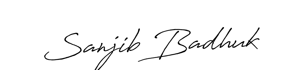 How to Draw Sanjib Badhuk signature style? Antro_Vectra_Bolder is a latest design signature styles for name Sanjib Badhuk. Sanjib Badhuk signature style 7 images and pictures png