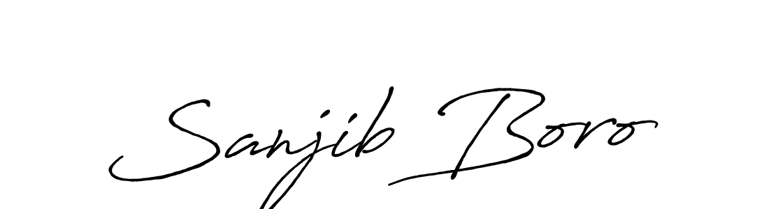 Also You can easily find your signature by using the search form. We will create Sanjib Boro name handwritten signature images for you free of cost using Antro_Vectra_Bolder sign style. Sanjib Boro signature style 7 images and pictures png