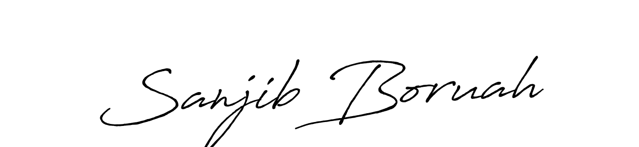 Similarly Antro_Vectra_Bolder is the best handwritten signature design. Signature creator online .You can use it as an online autograph creator for name Sanjib Boruah. Sanjib Boruah signature style 7 images and pictures png