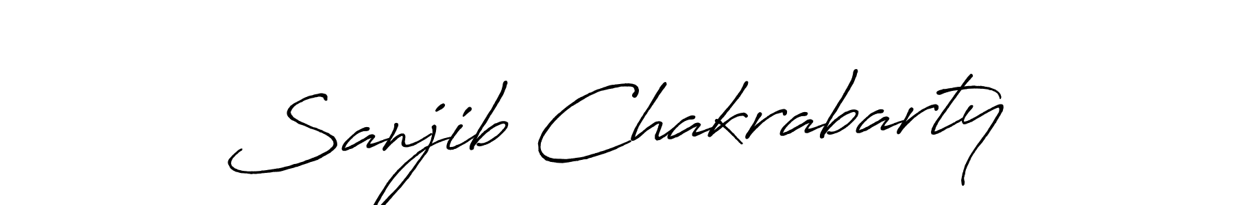 Design your own signature with our free online signature maker. With this signature software, you can create a handwritten (Antro_Vectra_Bolder) signature for name Sanjib Chakrabarty. Sanjib Chakrabarty signature style 7 images and pictures png