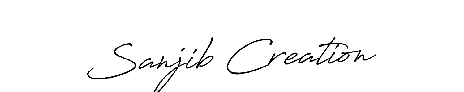 It looks lik you need a new signature style for name Sanjib Creation. Design unique handwritten (Antro_Vectra_Bolder) signature with our free signature maker in just a few clicks. Sanjib Creation signature style 7 images and pictures png