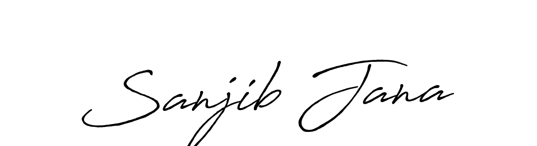 You should practise on your own different ways (Antro_Vectra_Bolder) to write your name (Sanjib Jana) in signature. don't let someone else do it for you. Sanjib Jana signature style 7 images and pictures png