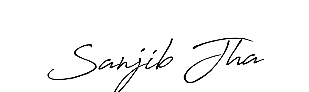 How to Draw Sanjib Jha signature style? Antro_Vectra_Bolder is a latest design signature styles for name Sanjib Jha. Sanjib Jha signature style 7 images and pictures png