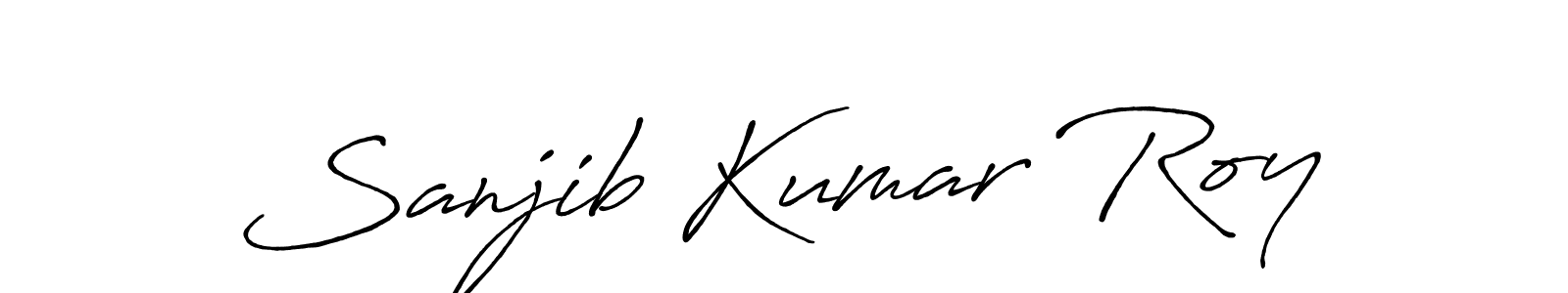 How to make Sanjib Kumar Roy signature? Antro_Vectra_Bolder is a professional autograph style. Create handwritten signature for Sanjib Kumar Roy name. Sanjib Kumar Roy signature style 7 images and pictures png