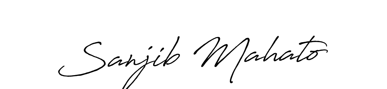 Similarly Antro_Vectra_Bolder is the best handwritten signature design. Signature creator online .You can use it as an online autograph creator for name Sanjib Mahato. Sanjib Mahato signature style 7 images and pictures png