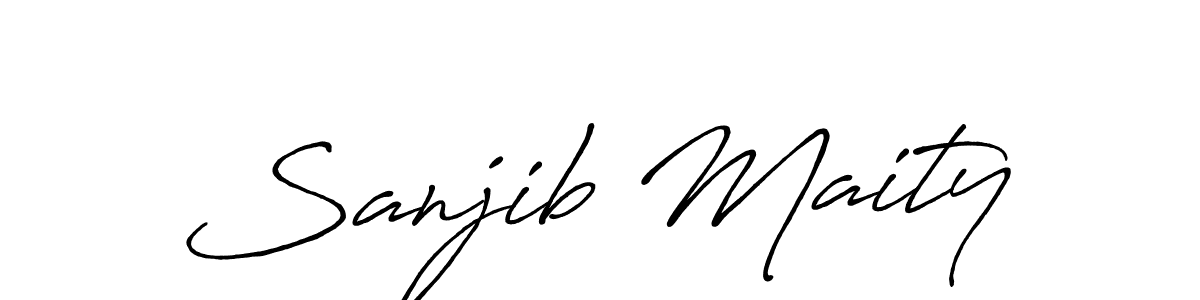 You should practise on your own different ways (Antro_Vectra_Bolder) to write your name (Sanjib Maity) in signature. don't let someone else do it for you. Sanjib Maity signature style 7 images and pictures png