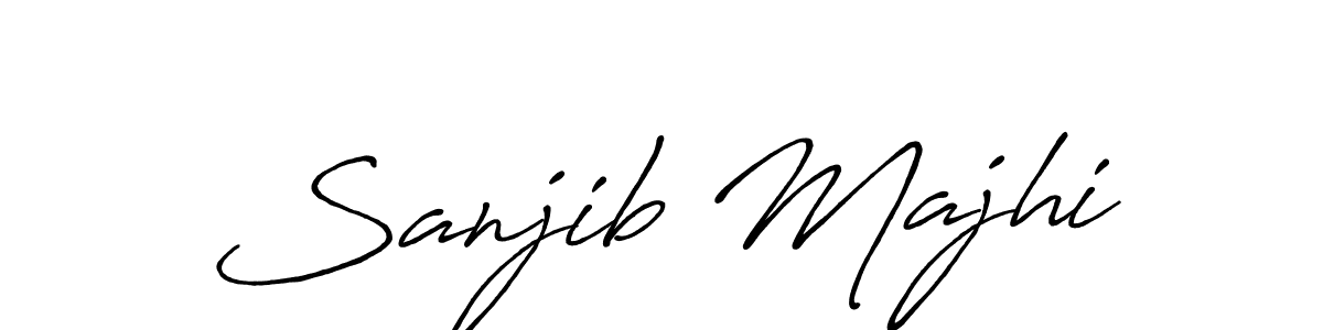Sanjib Majhi stylish signature style. Best Handwritten Sign (Antro_Vectra_Bolder) for my name. Handwritten Signature Collection Ideas for my name Sanjib Majhi. Sanjib Majhi signature style 7 images and pictures png