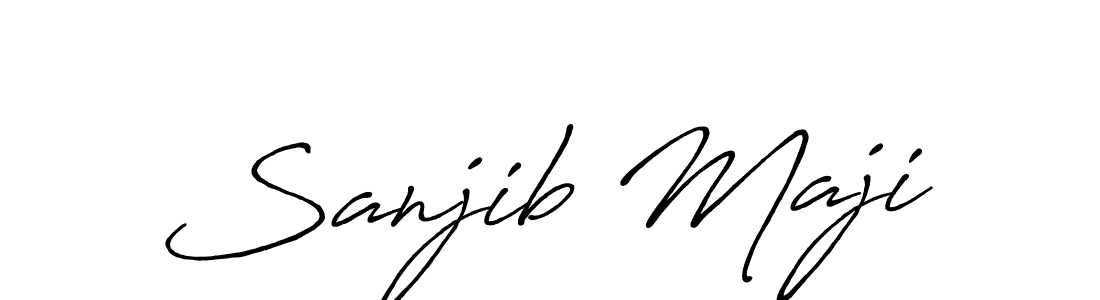 Once you've used our free online signature maker to create your best signature Antro_Vectra_Bolder style, it's time to enjoy all of the benefits that Sanjib Maji name signing documents. Sanjib Maji signature style 7 images and pictures png