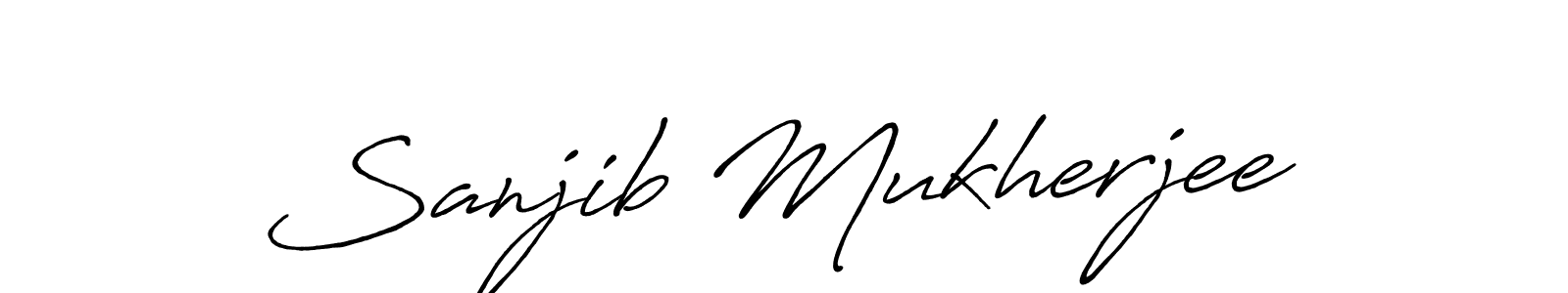 if you are searching for the best signature style for your name Sanjib Mukherjee. so please give up your signature search. here we have designed multiple signature styles  using Antro_Vectra_Bolder. Sanjib Mukherjee signature style 7 images and pictures png