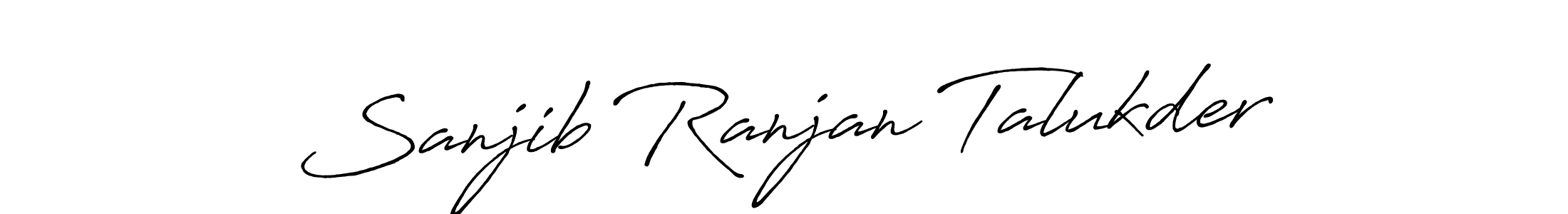 How to make Sanjib Ranjan Talukder name signature. Use Antro_Vectra_Bolder style for creating short signs online. This is the latest handwritten sign. Sanjib Ranjan Talukder signature style 7 images and pictures png