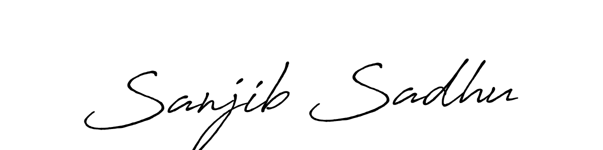 It looks lik you need a new signature style for name Sanjib Sadhu. Design unique handwritten (Antro_Vectra_Bolder) signature with our free signature maker in just a few clicks. Sanjib Sadhu signature style 7 images and pictures png