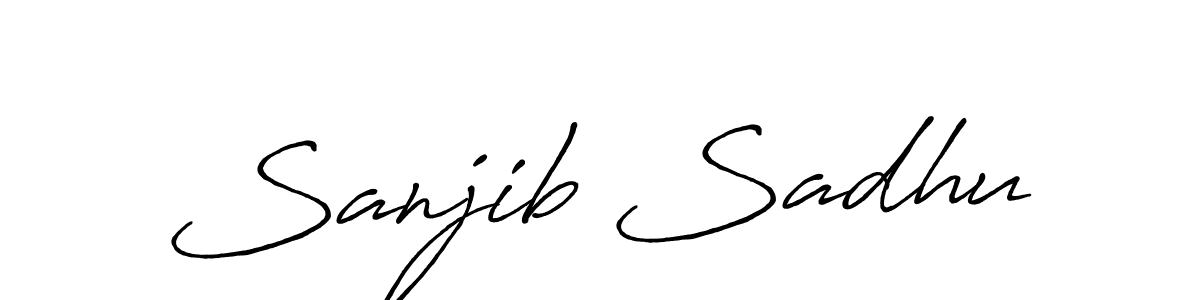 Also we have Sanjib Sadhu name is the best signature style. Create professional handwritten signature collection using Antro_Vectra_Bolder autograph style. Sanjib Sadhu signature style 7 images and pictures png
