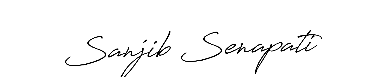 Design your own signature with our free online signature maker. With this signature software, you can create a handwritten (Antro_Vectra_Bolder) signature for name Sanjib Senapati. Sanjib Senapati signature style 7 images and pictures png