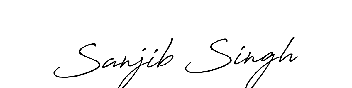 Make a short Sanjib Singh signature style. Manage your documents anywhere anytime using Antro_Vectra_Bolder. Create and add eSignatures, submit forms, share and send files easily. Sanjib Singh signature style 7 images and pictures png