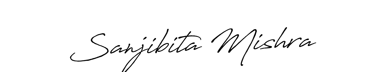 Make a beautiful signature design for name Sanjibita Mishra. With this signature (Antro_Vectra_Bolder) style, you can create a handwritten signature for free. Sanjibita Mishra signature style 7 images and pictures png