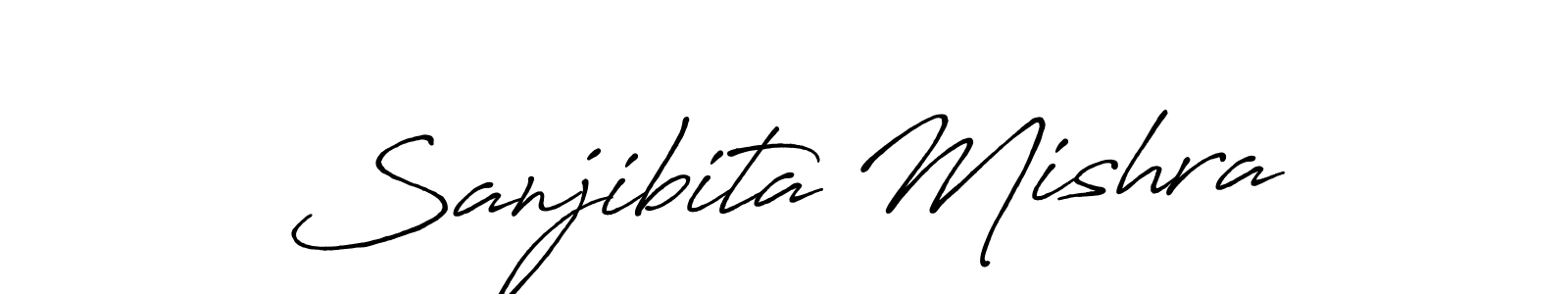 Make a beautiful signature design for name Sanjibita Mishra. With this signature (Antro_Vectra_Bolder) style, you can create a handwritten signature for free. Sanjibita Mishra signature style 7 images and pictures png