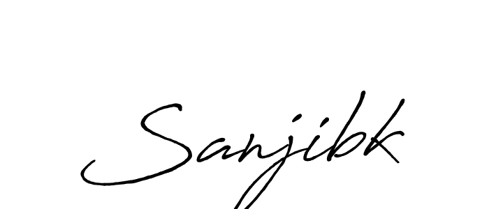 You should practise on your own different ways (Antro_Vectra_Bolder) to write your name (Sanjibk) in signature. don't let someone else do it for you. Sanjibk signature style 7 images and pictures png